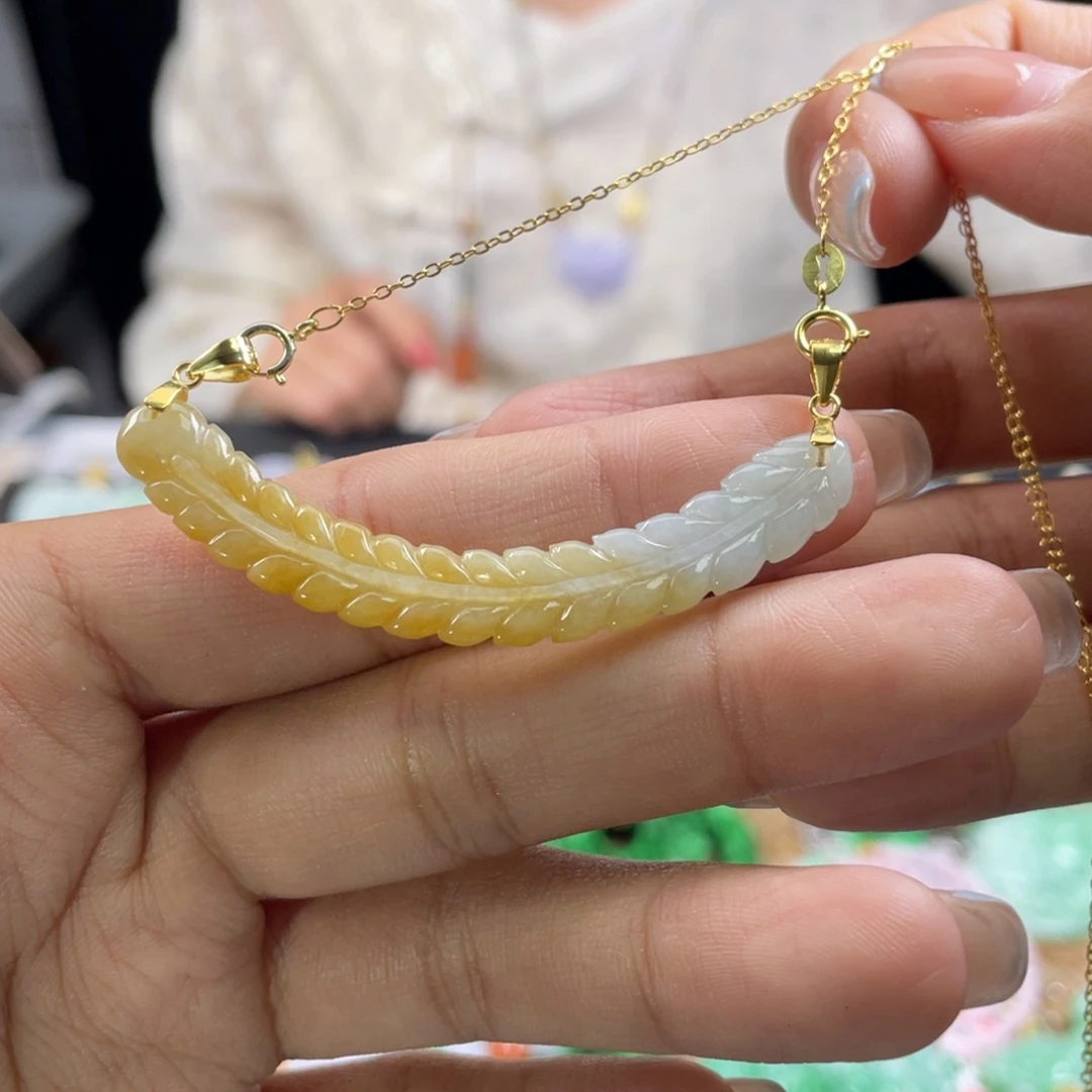 颈饰未镶嵌翡翠代编织