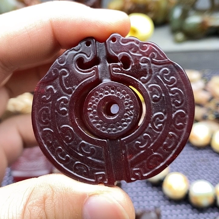 未镶嵌蛇纹石玉颈饰