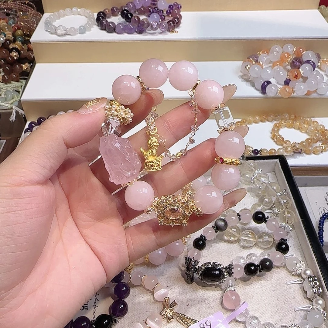 水晶手链未镶嵌吧