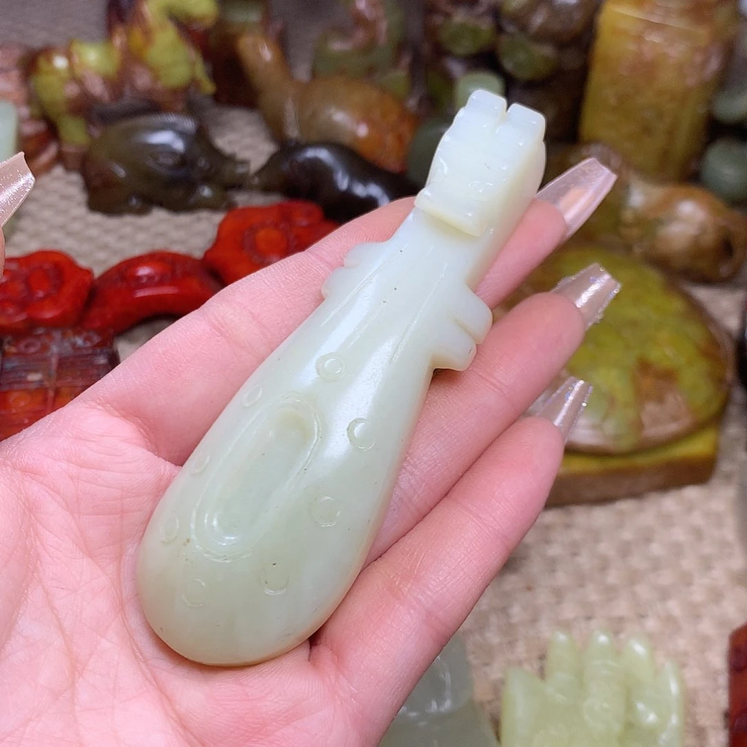 白玉菩提吊坠挂件
