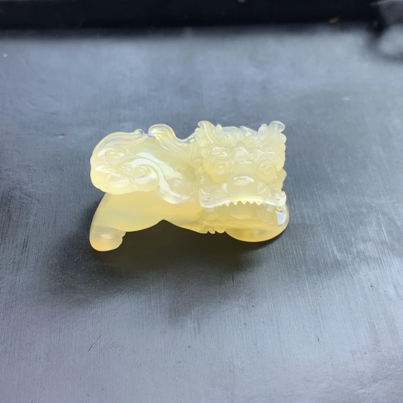 【闪购商品】未镶嵌石英质玉（黄龙玉）黄龙玉貔貅挂件玉**宝