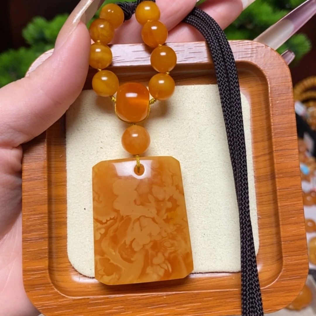 【闪购商品】蜜蜡颈饰未镶嵌项链