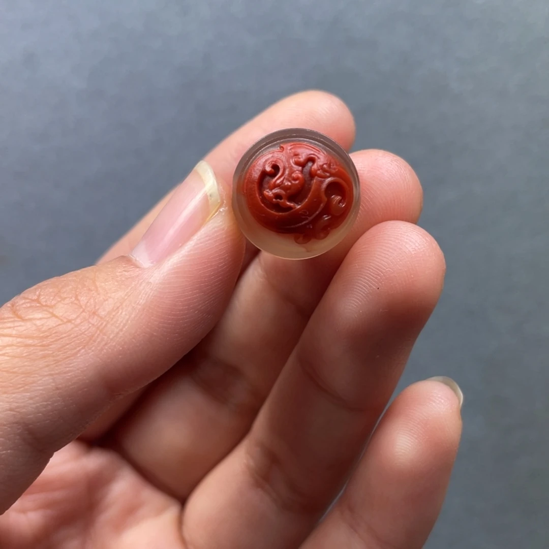 南红玛瑙未镶嵌配饰14.5mm