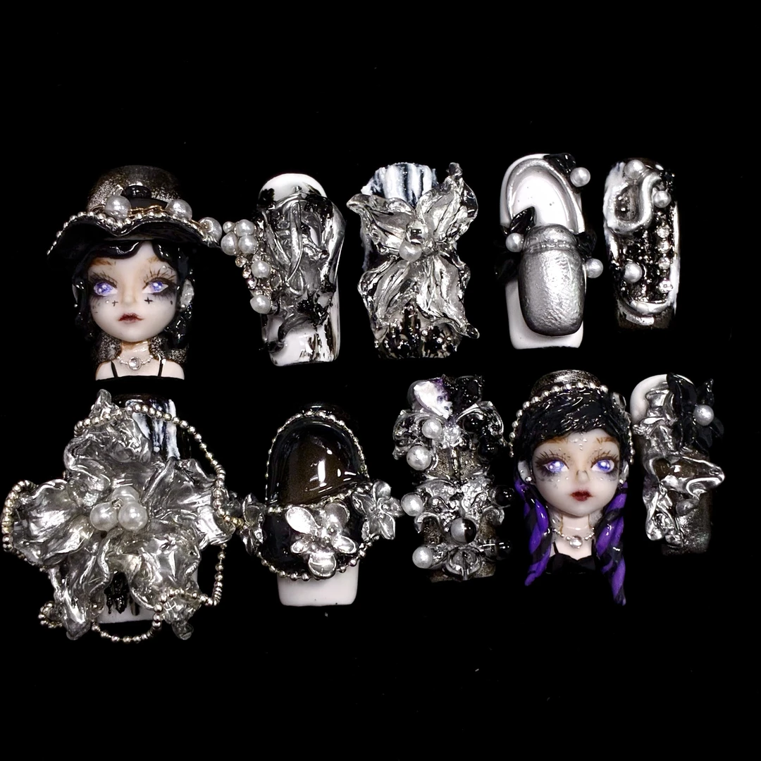 【10.23日精致女人】2025爆款高级穿戴美甲中长款娃娃款式推荐