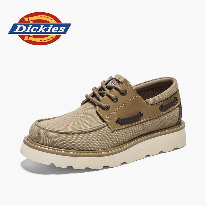Dickies英伦风男鞋工装靴中低帮新款冬季男士马丁靴男大黄靴百搭