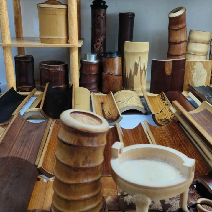 竹密节茶叶罐加香炉，，，，，，，，