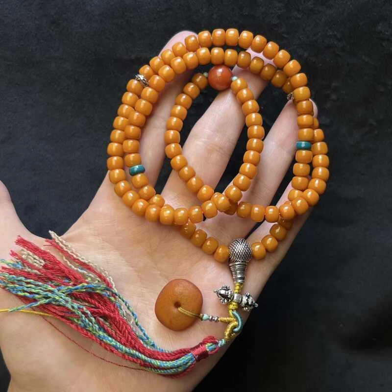 天然琥珀蜜蜡老蜡项链【多样性发其一】【多样性发其一】