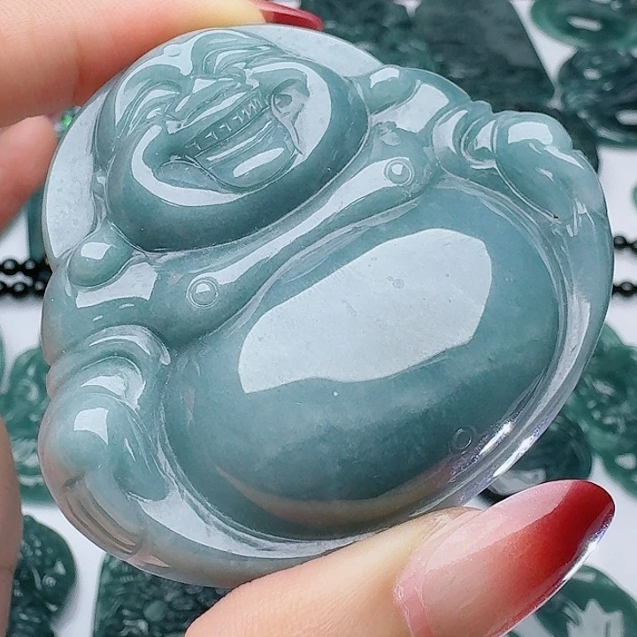 颈饰未镶嵌翡翠天然的A货翡翠多样性发其一