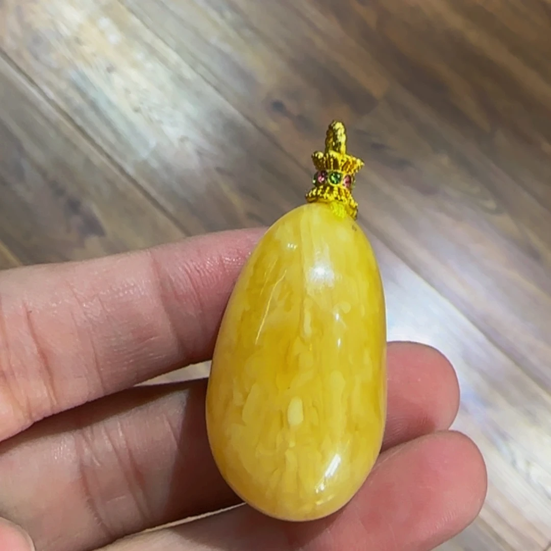 蜜蜡颈饰未镶嵌l老坑