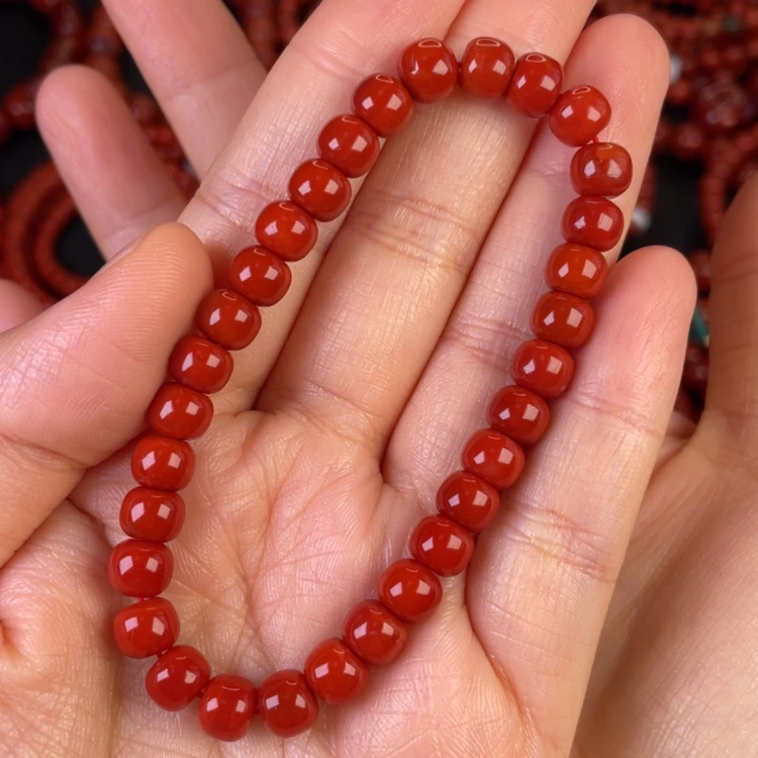 【闪购商品】手链未镶嵌南红玛瑙王*满肉满色花