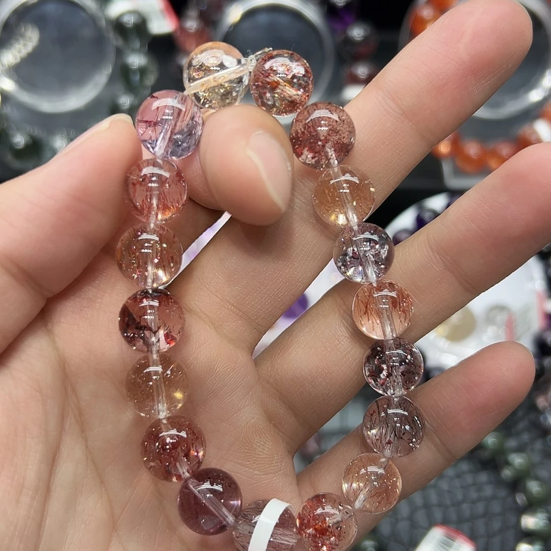 水晶手链未镶嵌好看