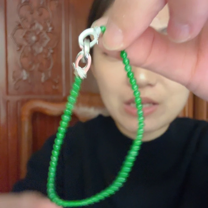 翡翠银S925镶嵌吊坠(不含链)手链