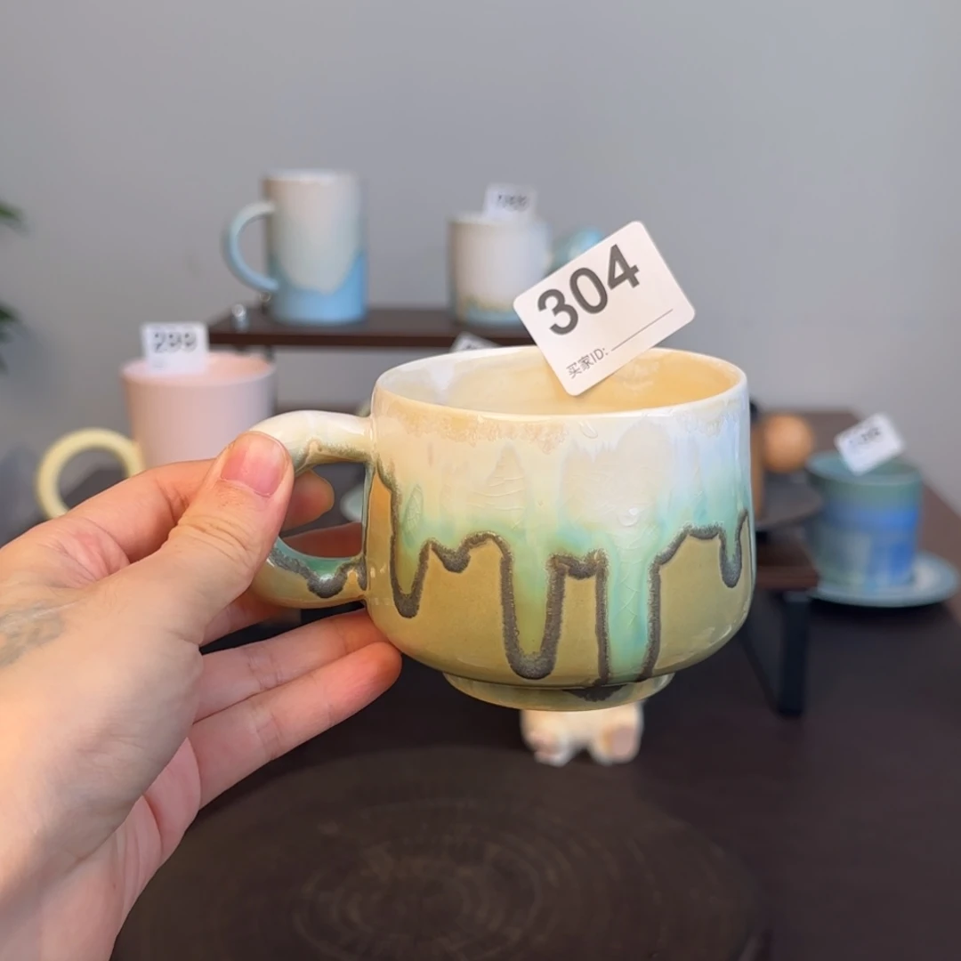 景德镇颜色釉茶杯