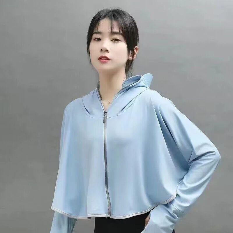 防晒衣时尚短款防晒服冰丝女女士夏季新款薄款高档透气防紫外线女