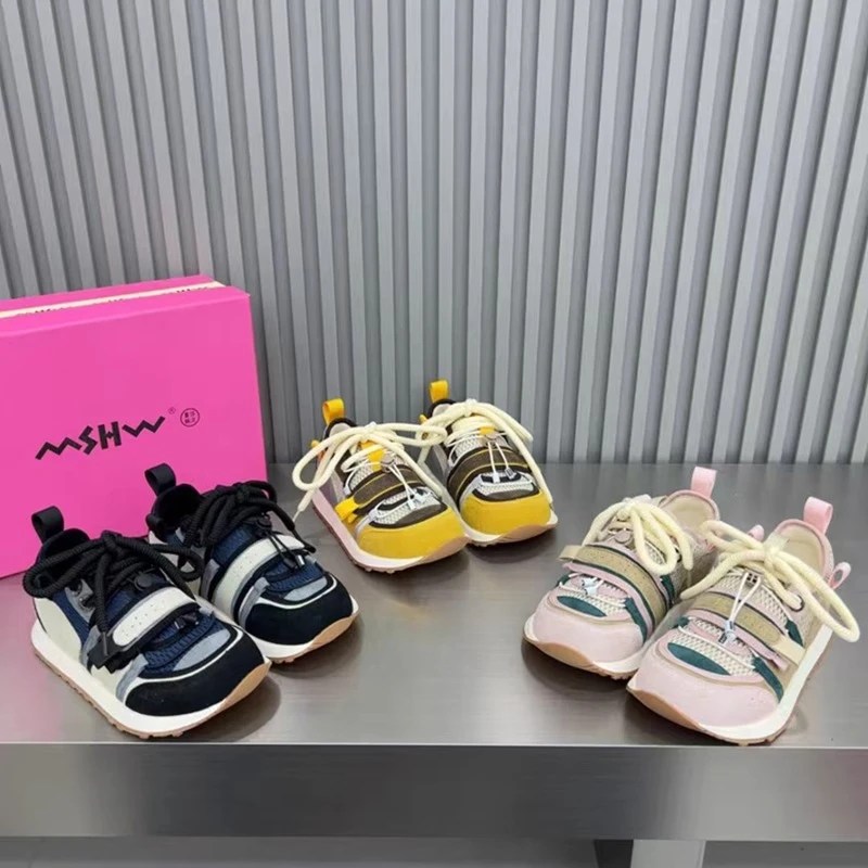 爆款小众2025春新款休闲女鞋高级感丑萌鞋拼色百搭厚底单鞋透气鞋