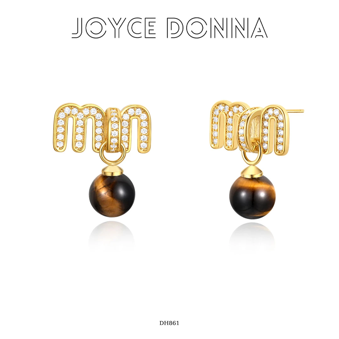 G XIAOXIAO 镀K金【情人节】时尚气质设计师款m豆耳环 DH861