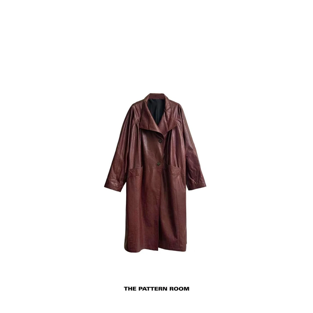The pattern room | 可持续经典气场线条权利皮衣