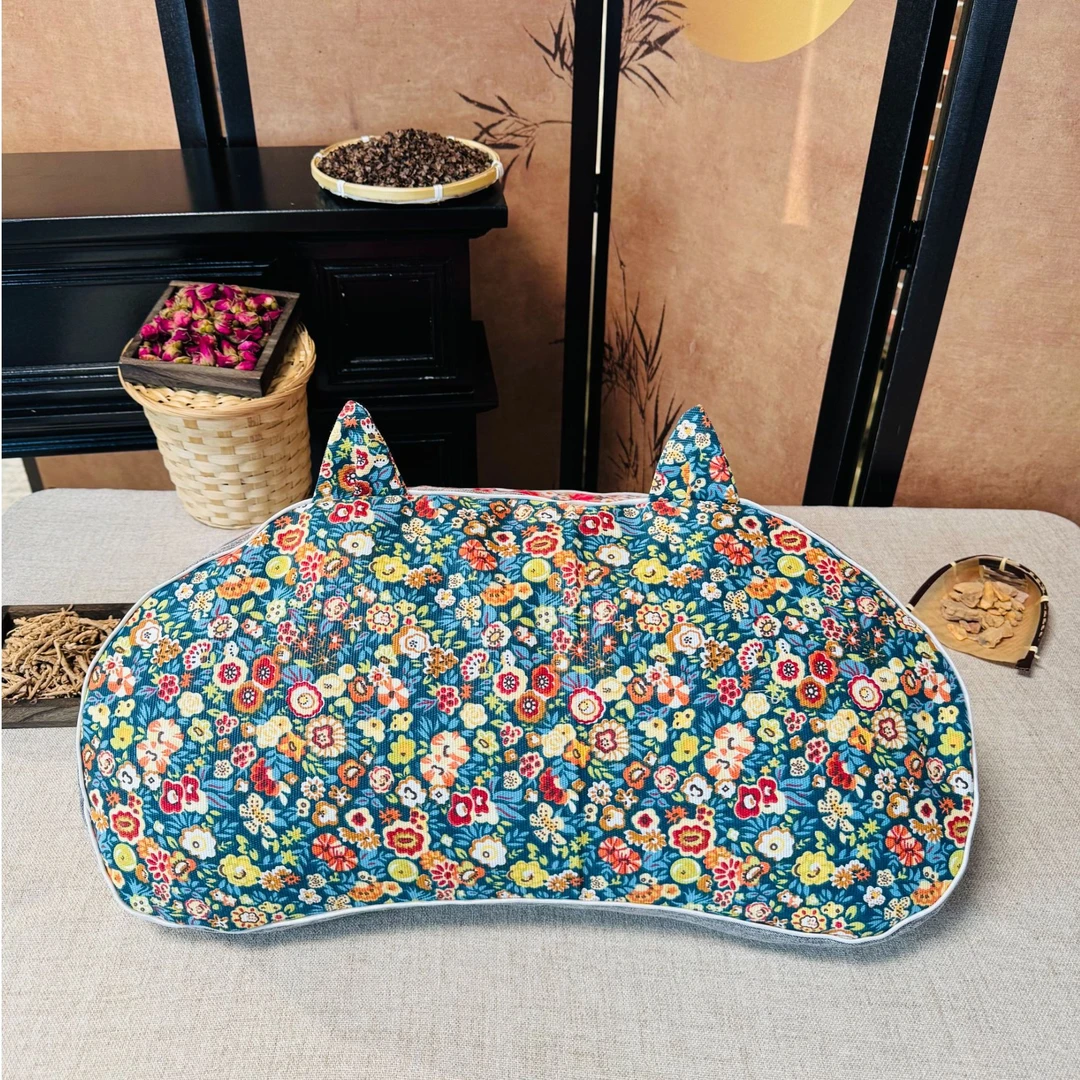 【草本睡心】新款荞麦枕头传统老粗布荞麦壳枕头成人儿童护颈枕睡枕