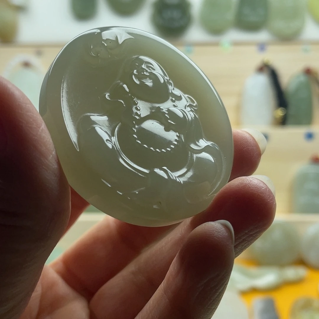 【闪购商品】双面精雕圆牌逍遥佛童*