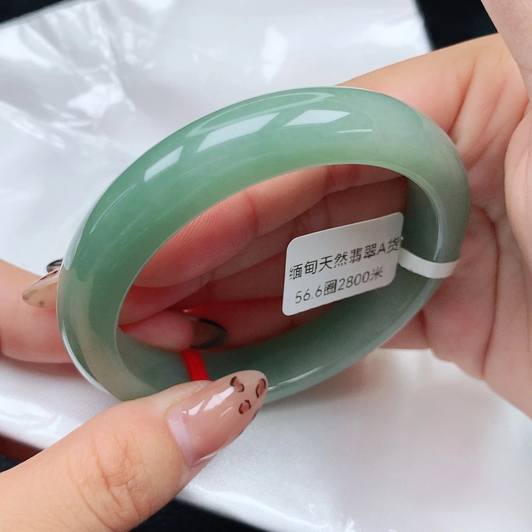未镶嵌手镯翡翠湖水绿4