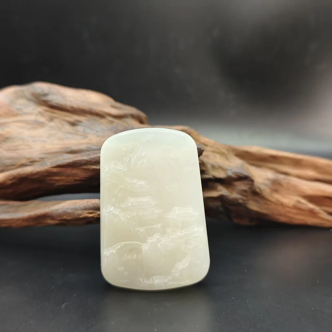 Z和田玉龙形吊坠0566