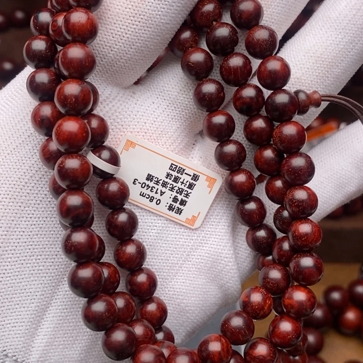 小叶紫檀手串/手链0.8*108瘤疤