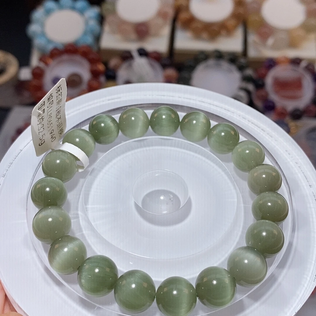 水晶手链未镶嵌F绿兔毛10:5