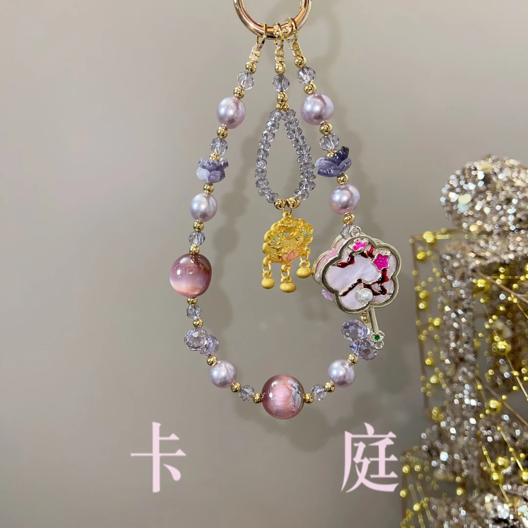 尤米饰品 卡庭原创精致手机链  K2268