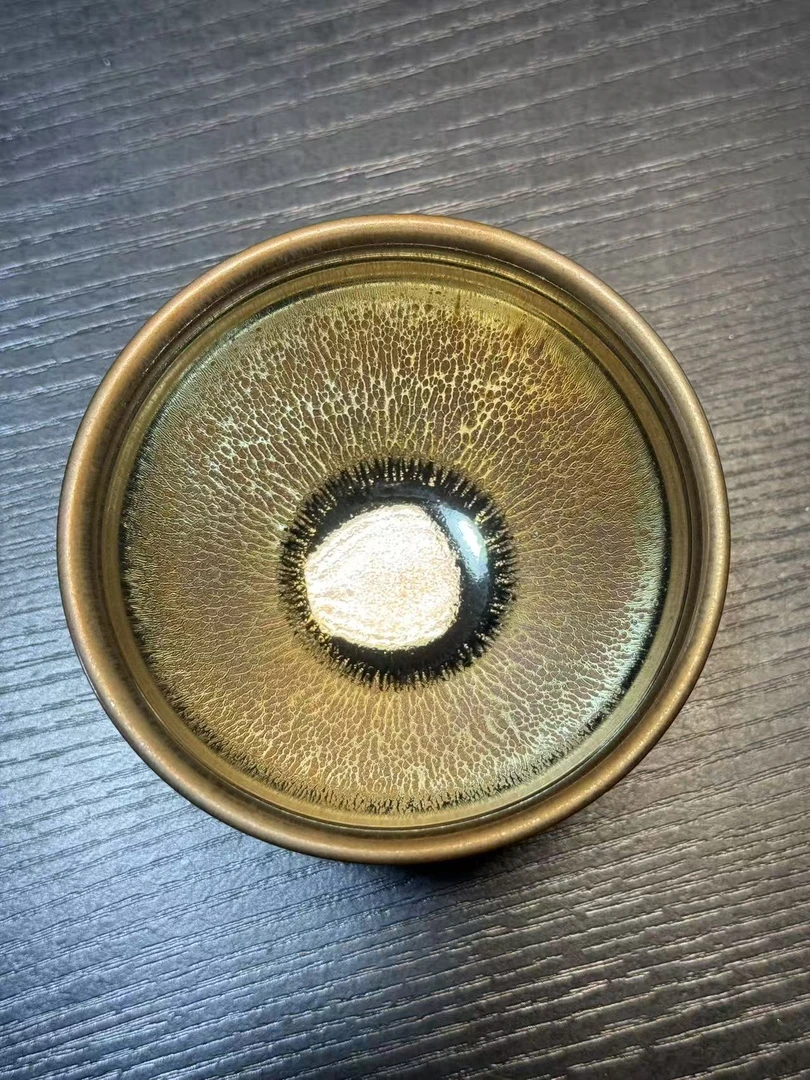 高端茶器钻石金滴主人杯口径9×高5CM