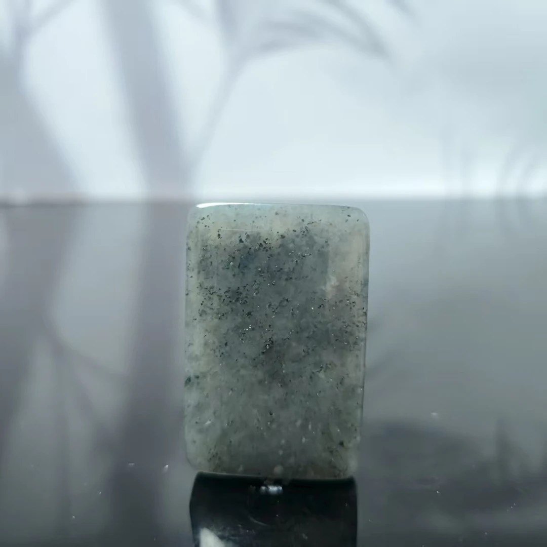 Z和田玉青花无事牌吊坠2299