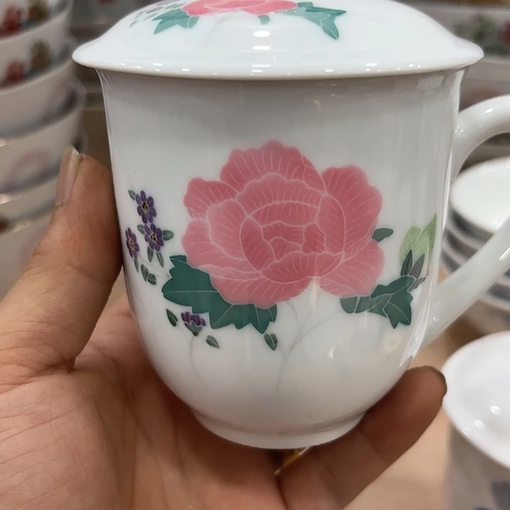 手绘杯子350毫升容量
