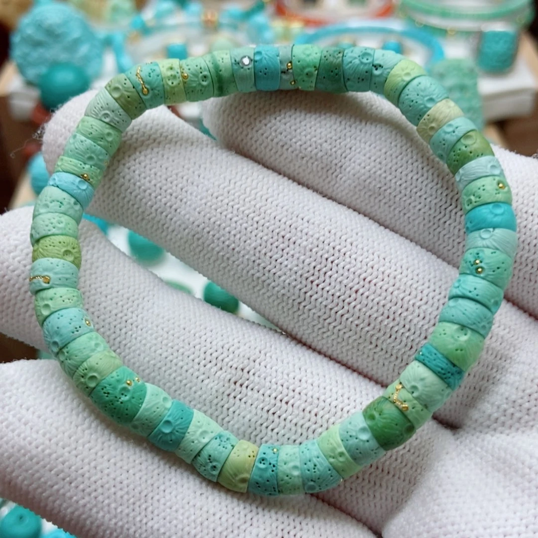 绿松石未镶嵌珠子