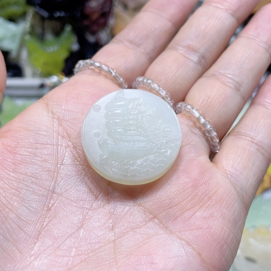 【闪购商品】岫玉未镶嵌颈饰87吊坠