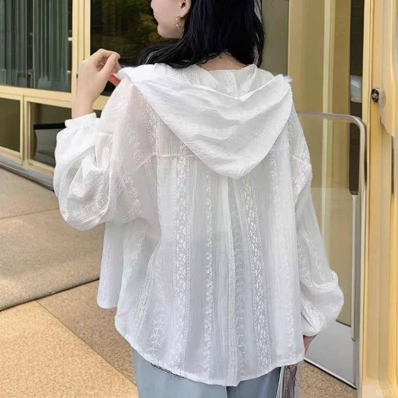 防晒衣法式设计感女2025夏季薄款宽松空调衫外搭百搭休闲透气上衣