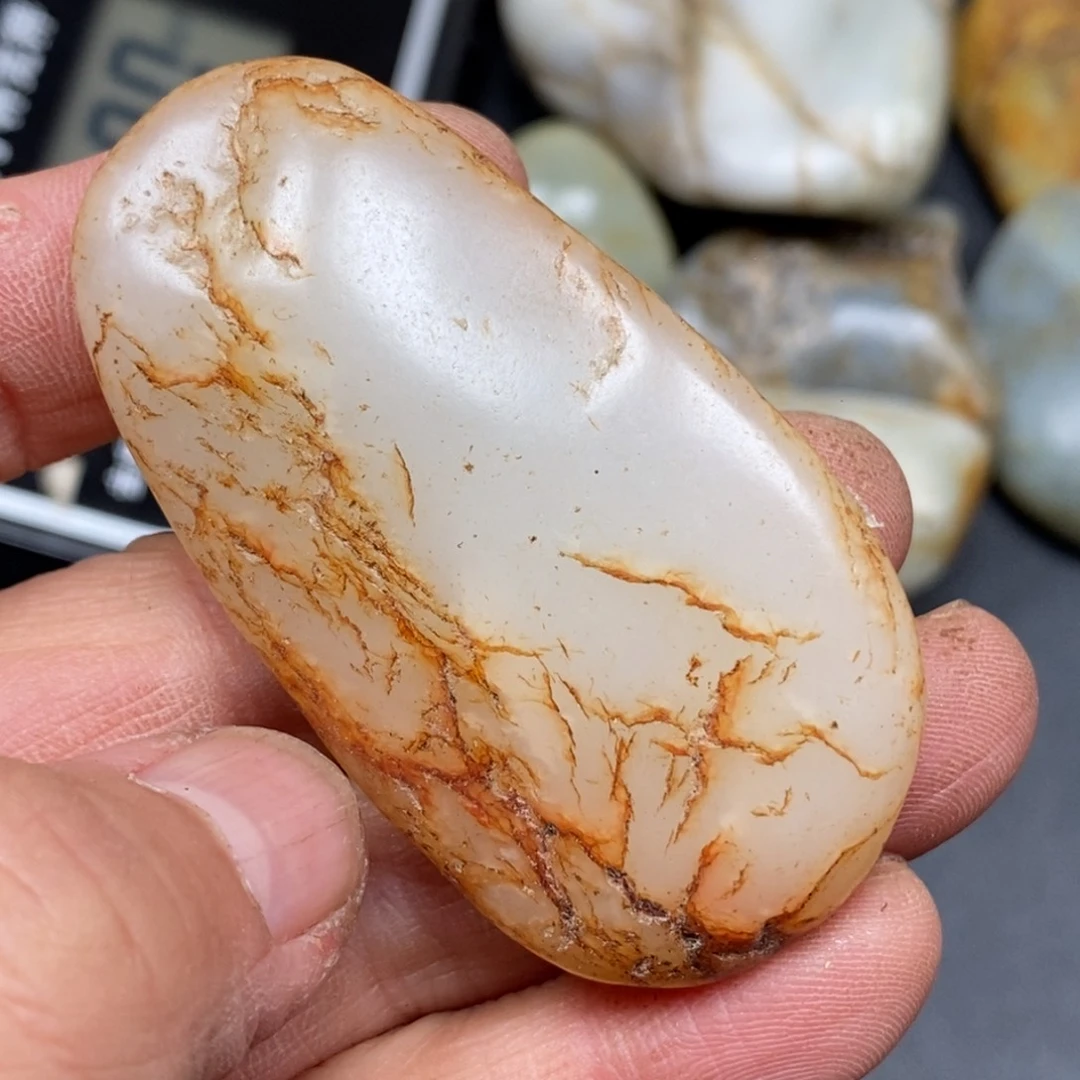 和田玉（糖玉）笔搁未镶嵌