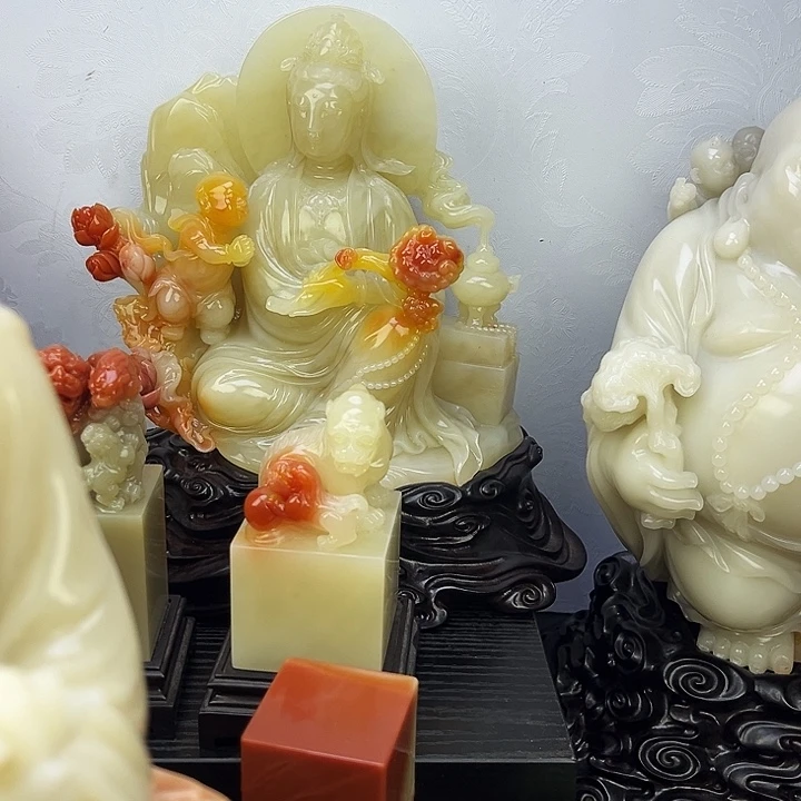 闽***8寿山石送子观音寿山石