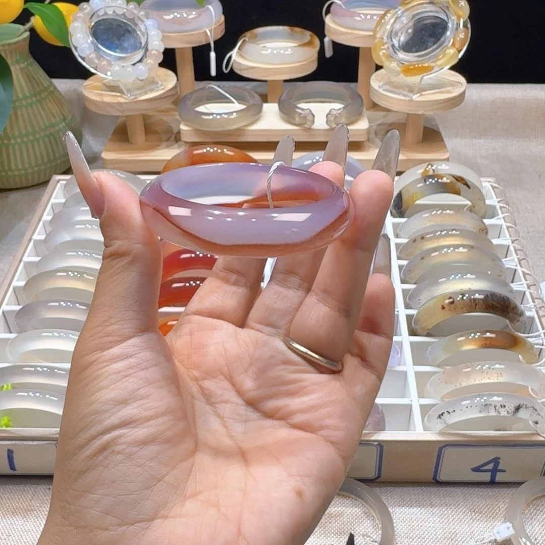 玛瑙/玉髓手镯合金爱*丝