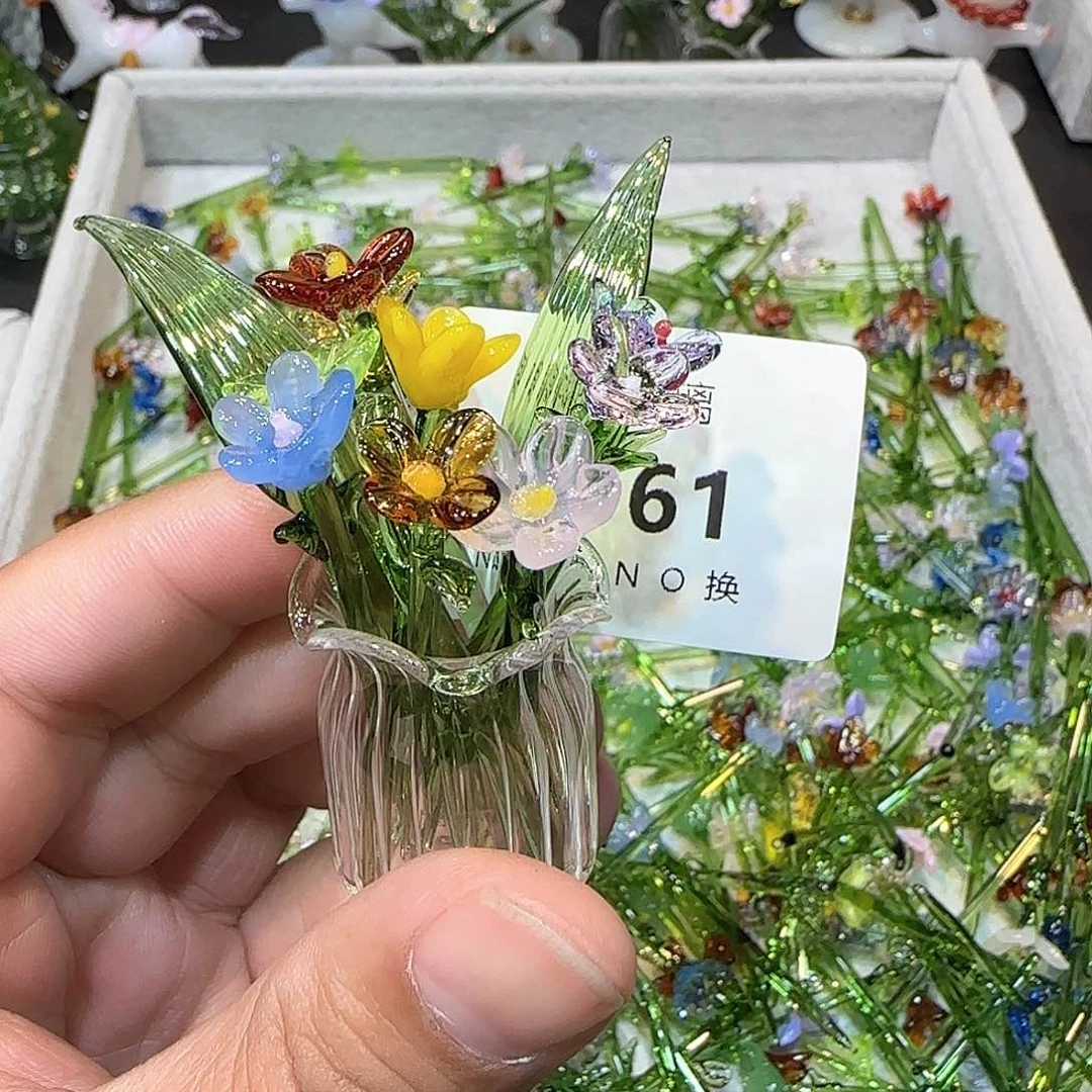 琉璃手工艺品561插花