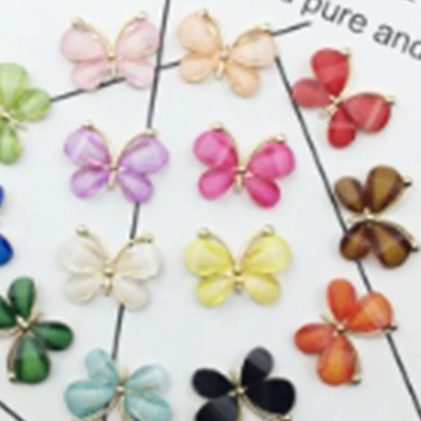 35-WH间钻925银渡18K发夹