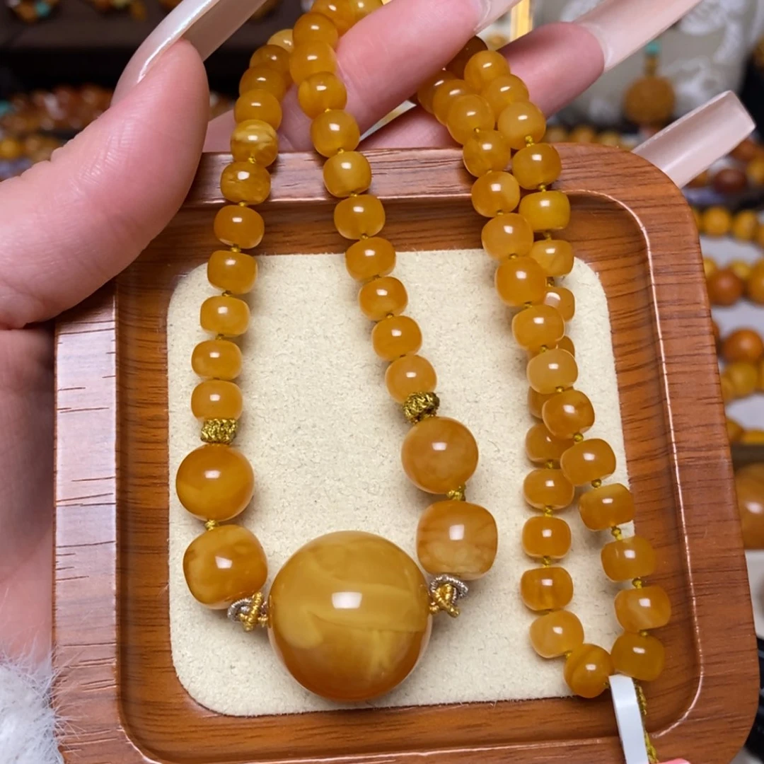 【闪购商品】蜜蜡颈饰未镶嵌项链