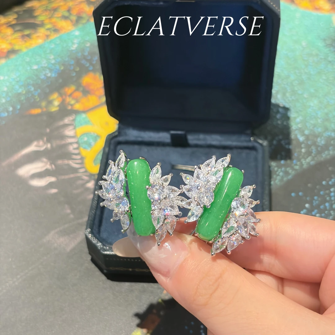 铜合金仿水晶耳饰 8107铜合金仿水晶耳饰气质时尚时尚