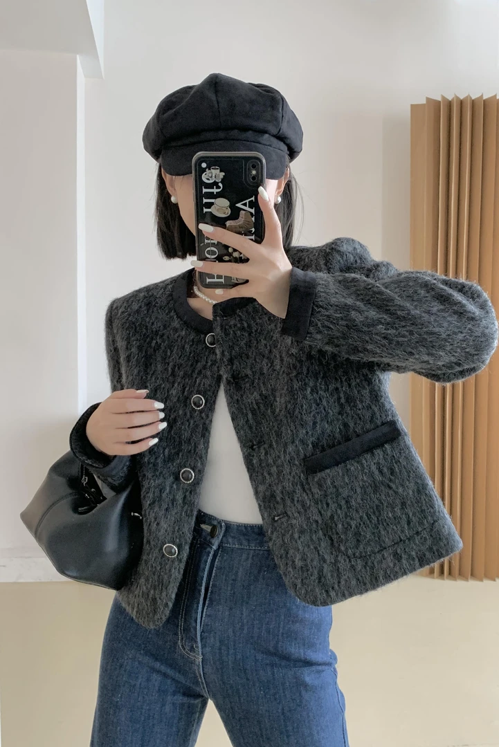 【琪的style】法式轻奢名媛高级感女2025秋冬季鹅绒服DY1353