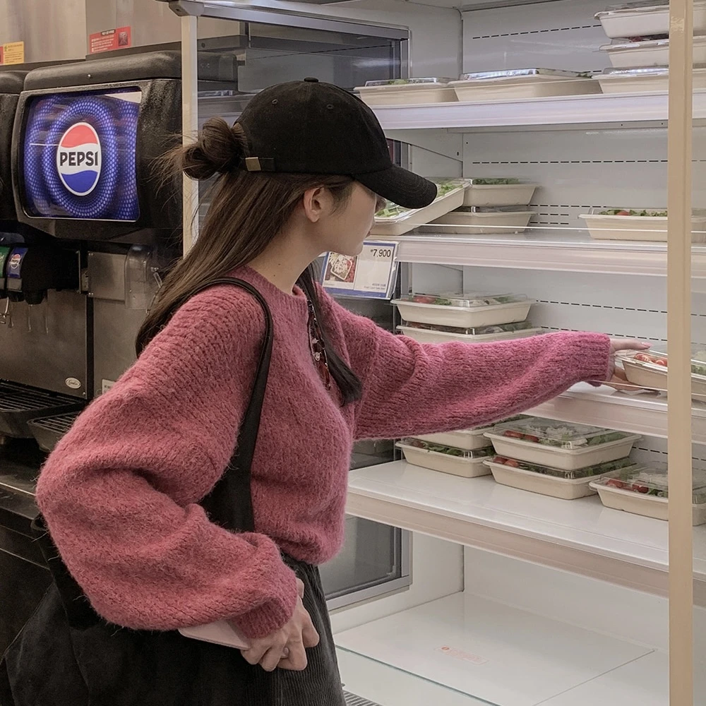 【福利】K300-K399秋冬温暖上衣外套厚款外搭女士潮圆领针织气质