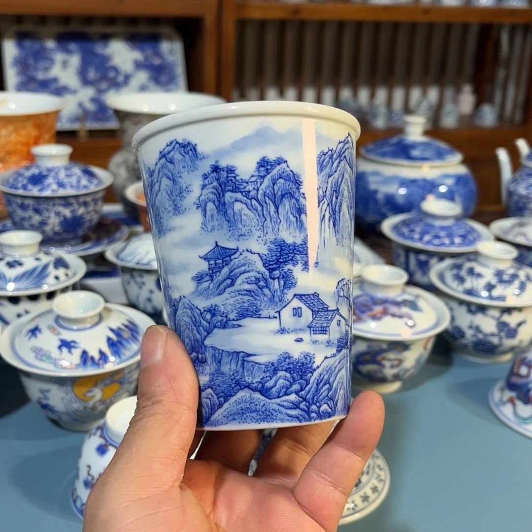 錡镇堂手工手绘绘可乐杯