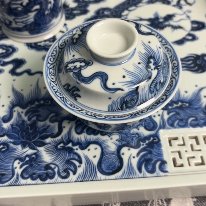 纯***客陶瓷摆件景德镇手绘茶器福利
