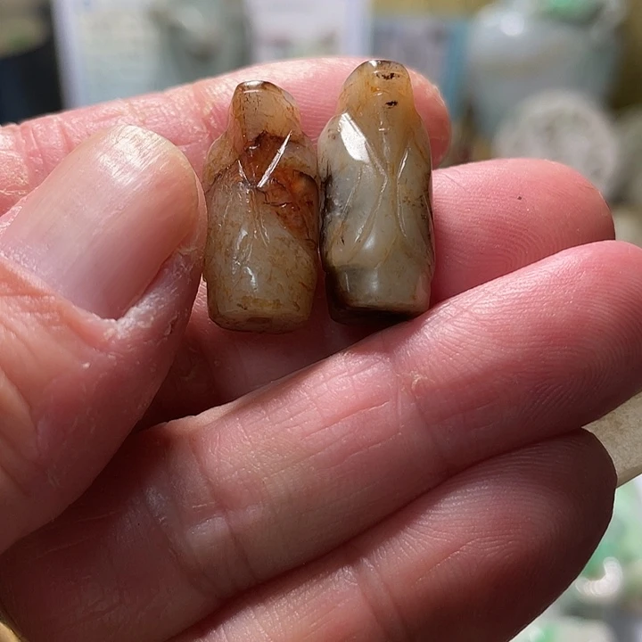 南***客和田玉（糖玉）未镶嵌颈饰挂件