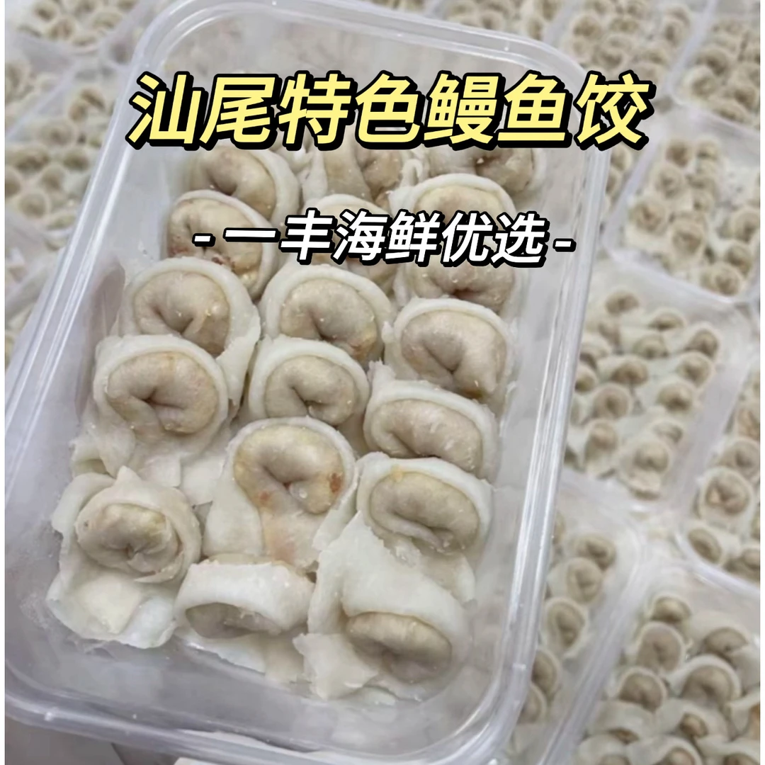 广东汕尾特色手工鱼皮饺鱼味香浓一口鲜香煮面煮汤佳品