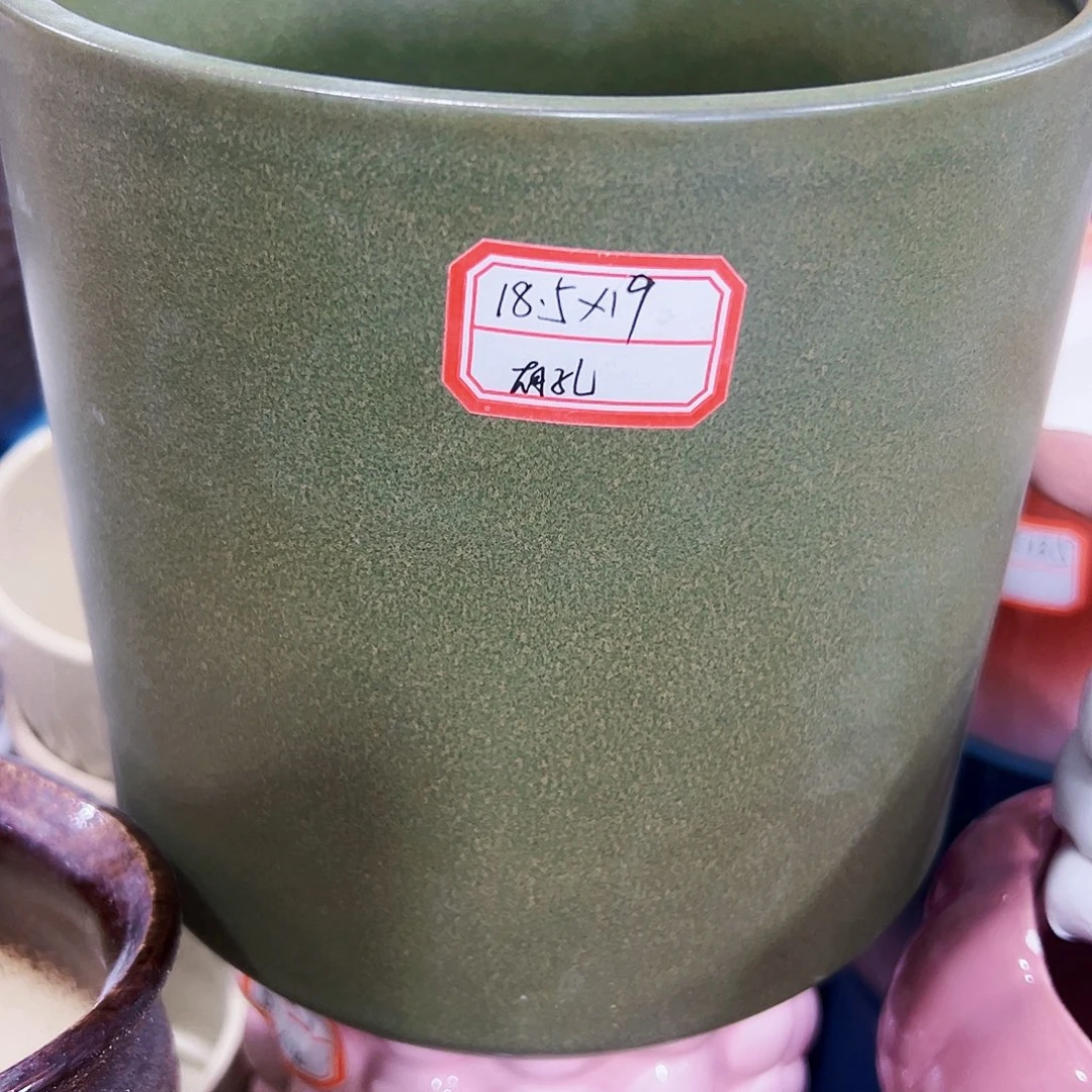 有孔，外贸尾单陶瓷花盆凑单10米包邮