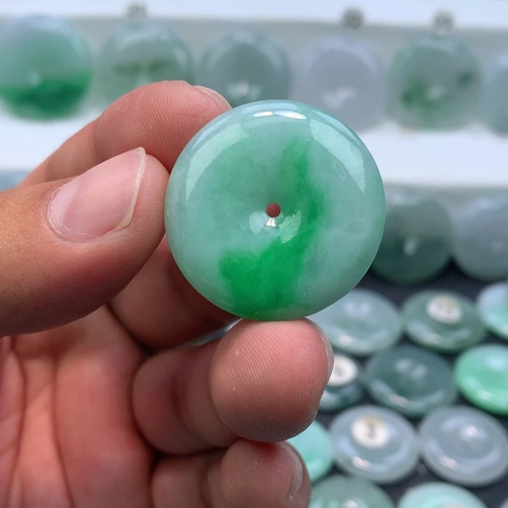 颈饰未镶嵌翡翠缅甸天然A货翡翠29.6-6.0