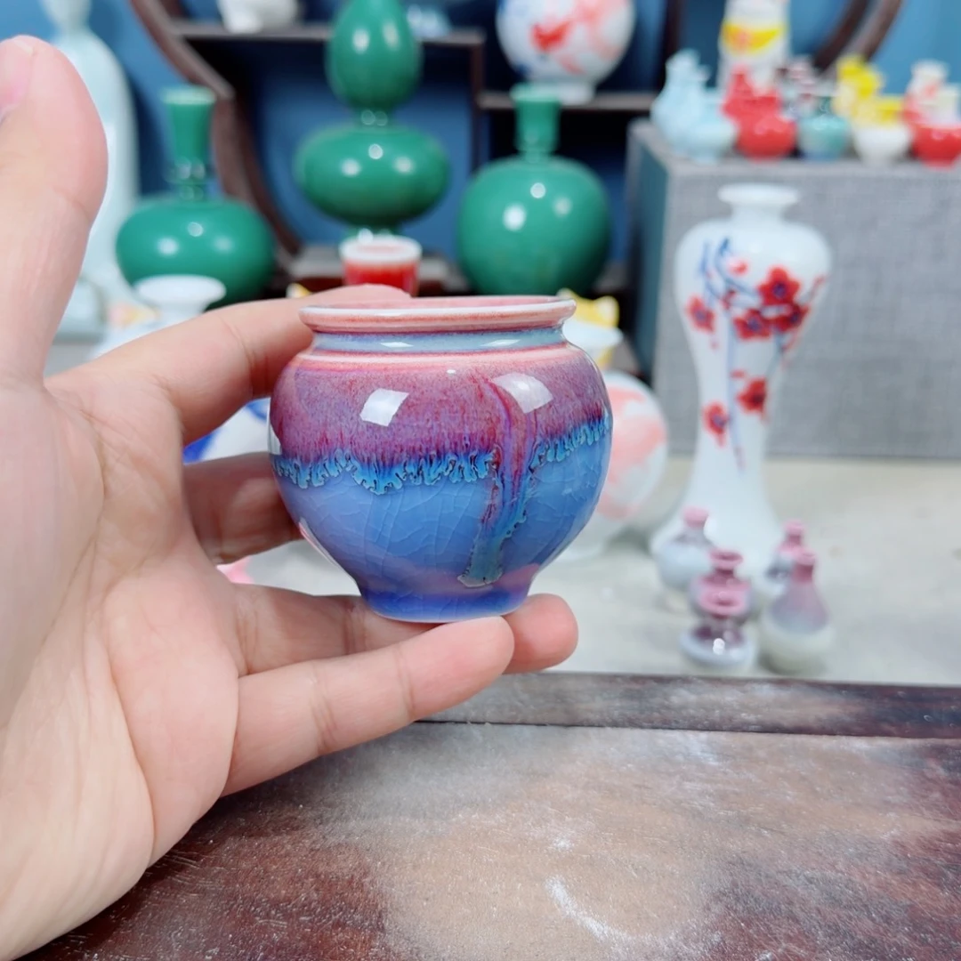 陶瓷手工小花器摆件